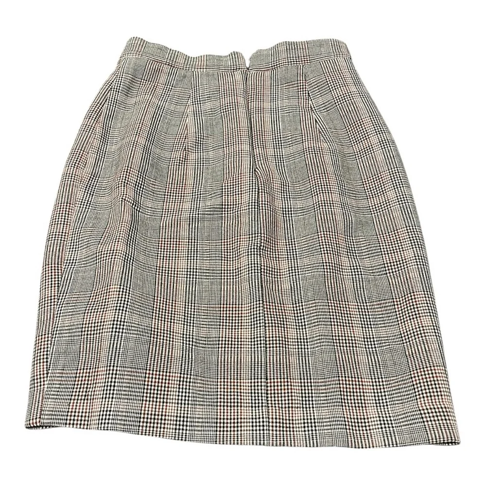 H&M Plaid Button Front Pencil Skirt | Size 2 |‎ Classic Check Print